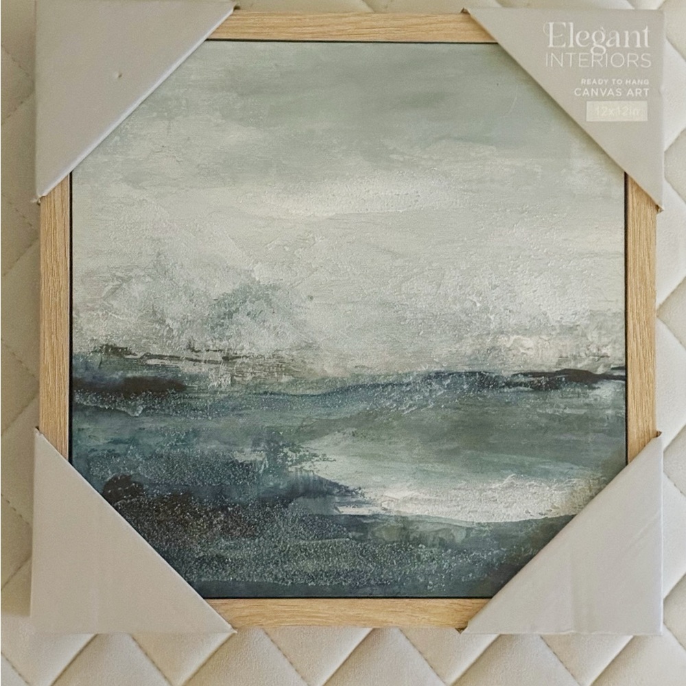 Elegant Interiors Canvas Art with Ocean Scene